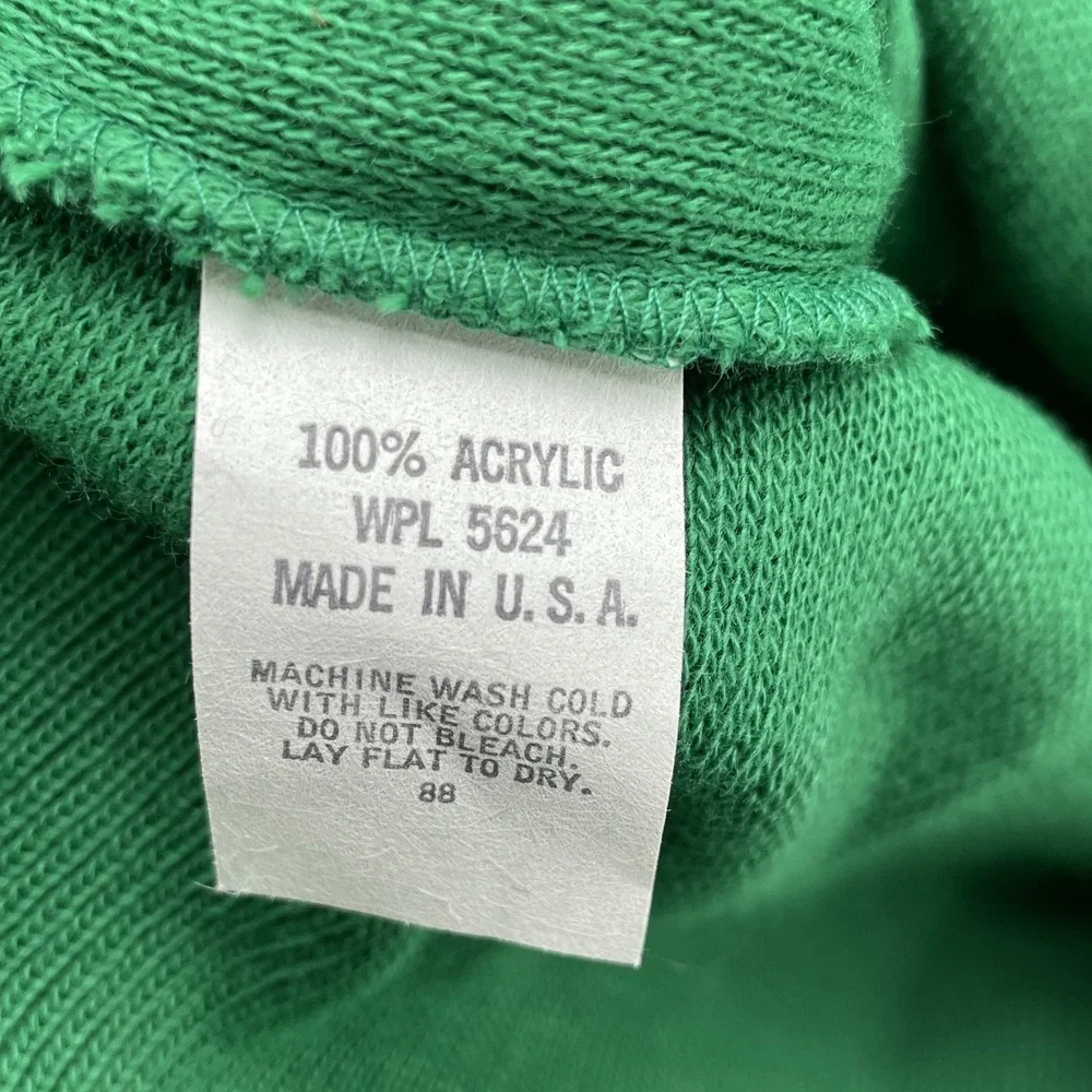 Vintage Old Stock K-Brand Sweater Medium Green Academia Tennis Preppy MadeUSA‎